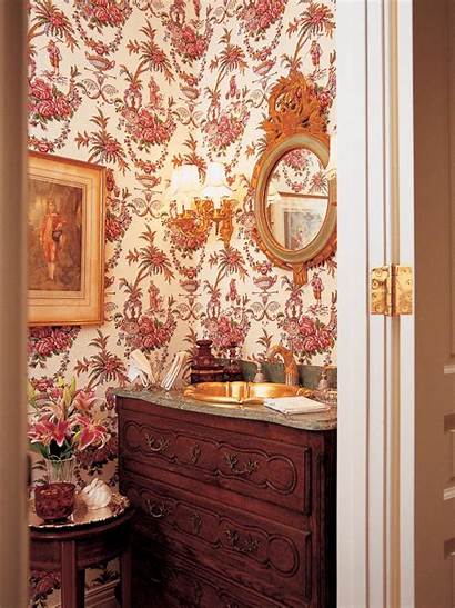 Victorian Powder Floral Bathroom Hgtv Charles Faudree