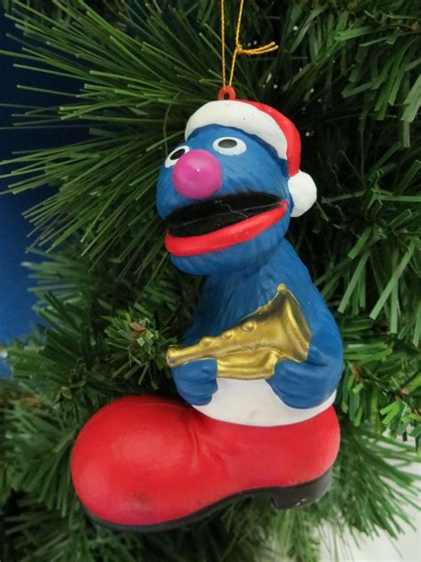 Sesame Street Grover Boot Chirstmas Ornament Jim Henson Productions New