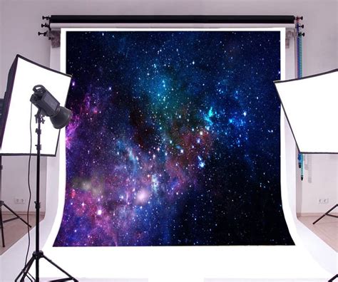Buy Aofoto 8x8ft Nebula Backdrop Aerospace Starry Sky Photography