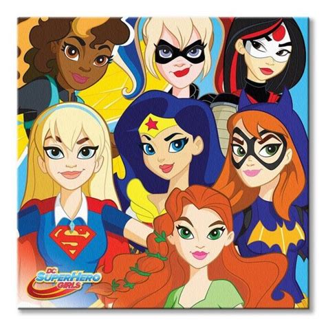 Buy Dc Super Hero Girls Characters Obraz Na Płótnie Cheap G2acom