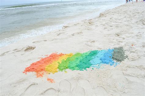 How To Dye Sand At The Beach And Make Colorful Sand Castles