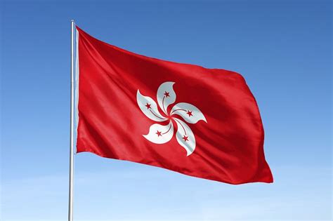 Waving Hong Kong Flag National Free Photo Rawpixel