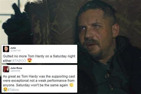 Taboo Fans Mourn The Loss Of Their Weekly Fix Of Tom Hardy As Gritty Bbc Series Comes To An End