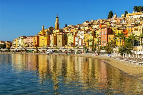 Old Town Of Menton Editorial Photography Image Of Reflection 241346187