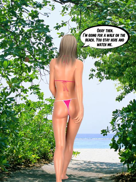 Nasty Blonde Hottie In A Rose Bikini Wants To Taste A Real