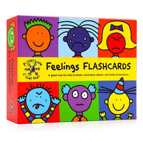 English Original Genuine Emotional Expression Flash Card T Box