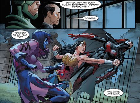 Wonder Woman Punches Harley Quinn Comicnewbies