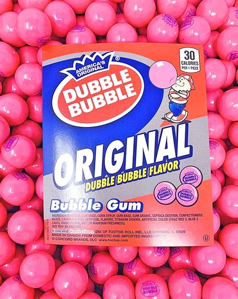 Original 1928 Dubble Bubble Classic Pink Gumballs 1 Bubble Gum Balls