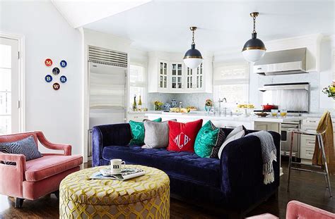 Our living rooms wear a lot of hats: Love the velvet sofa! (With images) | Living room ...