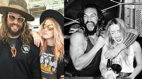 Herere Stunning Images Of Jason Momoa And Amber Heard From Aquaman Sets