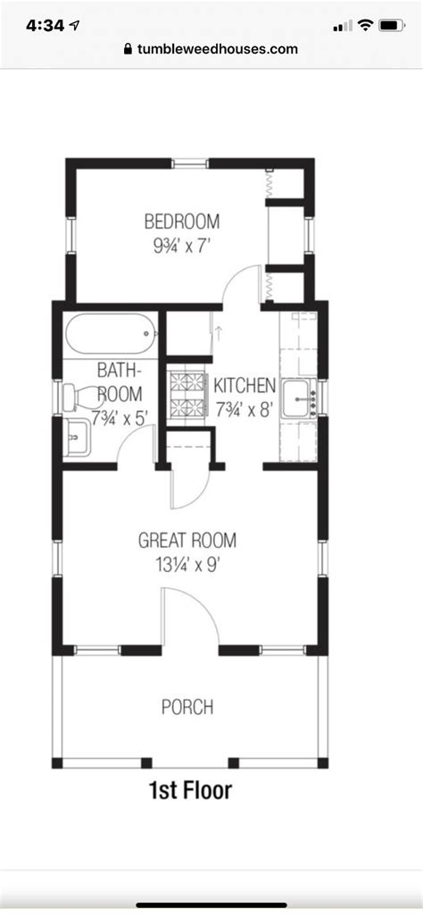 1 Bedroom Tiny House Plans Great Rooms House Plans