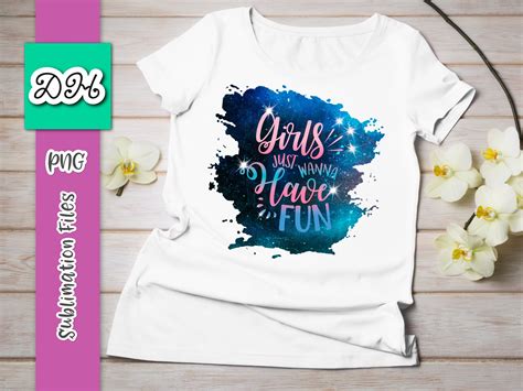 Girls Just Wanna Have Fun Png Sublimation Sayings Funny Etsy