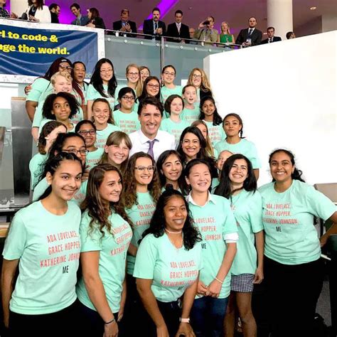 Wellesley Girls Who Code Connect With Canadian Prime Minister The