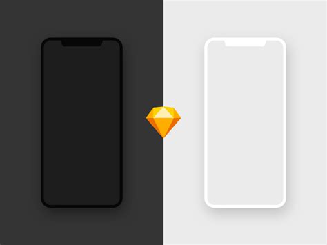 Iphone xs mockup (envato elements). iPhone X Mockup - Dark & Light Freebie - Download Sketch ...