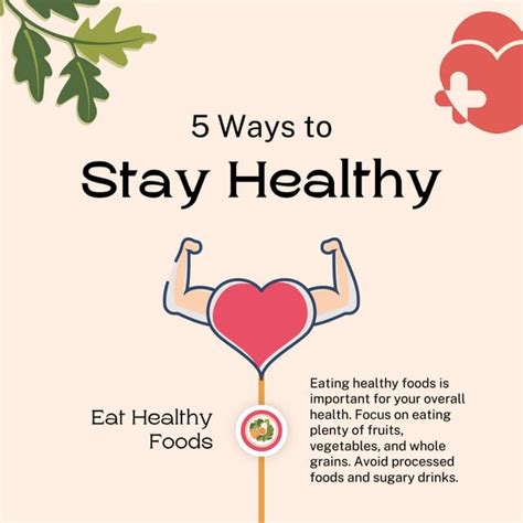 5 ways to say healthy infographic pdf