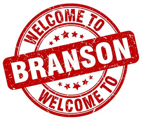 Welcome To Branson Stamp Stock Vector Illustration Of Branson 121645428
