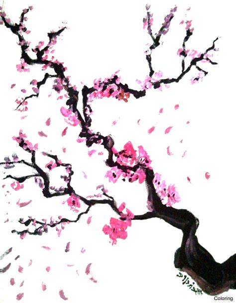 Cute easy cherry blossom drawing. Sakura Blossom Drawing at GetDrawings | Free download