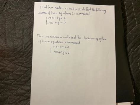 solved find two numbers a andb such that the following