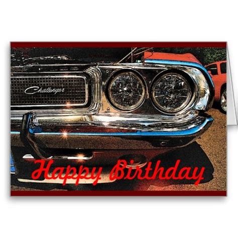 Birthday Muscle Car Card Happy Birthday Brother Happy Birthday Fun Happy