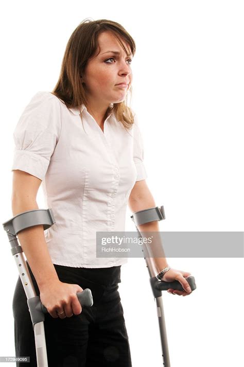 Using Crutches High Res Stock Photo Getty Images