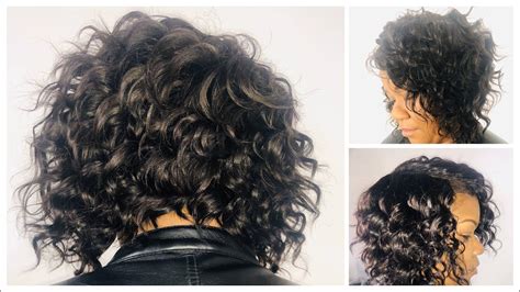 How To Do A Quick Weave Bob Doing A Curly Bob Quick Weave Like Diary