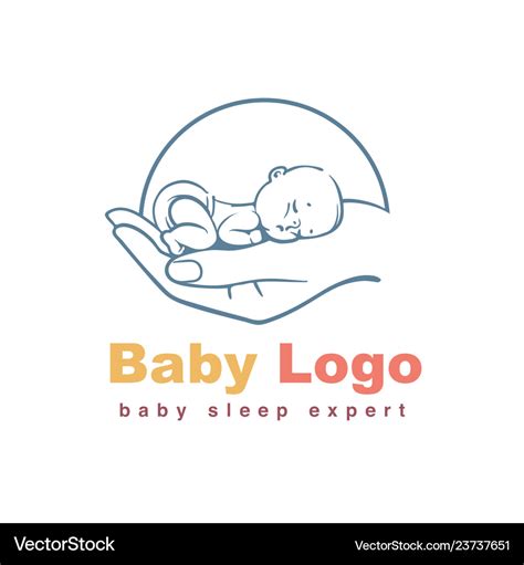 Baby Logo Template Royalty Free Vector Image Vectorstock