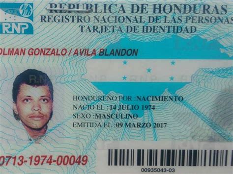 Asi Sera La Nueva Tarjeta De Identidad En Honduras Segun El Rnp Images