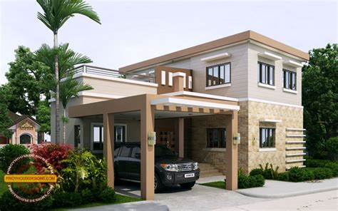 Ronaldo Simple 2 Storey Cool House Plan Pinoy House Designs Pinoy