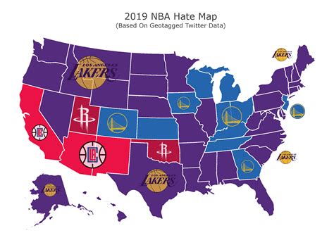 Twitter Map Shows Lakers Are Most Hated Nba Team This