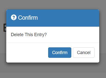 Lightweight Modal Dialog Plugin For Bootstrap Bootstrap Confirm