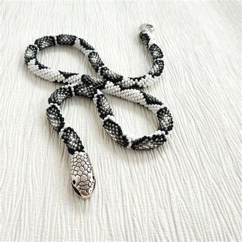 Snake Necklace Silver Snake Choker Necklace Witch Jewelry Etsy