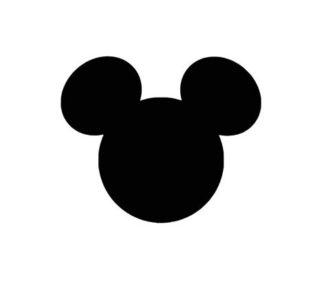 Mickey Mouse Head Silhouette Vector Svg And Png Digital Etsy