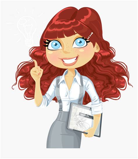 smiling girl clipart curly hair