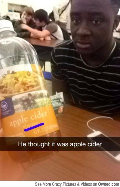 He Thought It Was Apple Cider Took A Huge Gulp Funny Funny Pictures