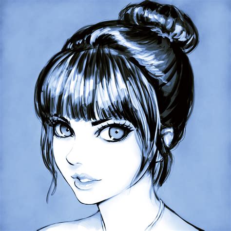 Hairstyle Bangs Drawing