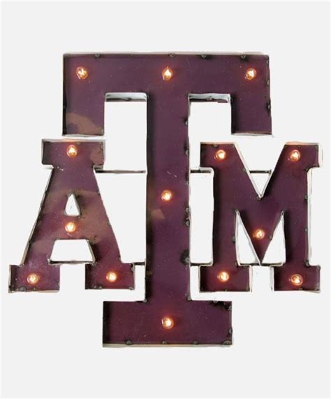 Choose from our extensive line of furnishings and decorate your home with style. A&M SIGN WITH LIGHTS | Home gifts, Holiday decor