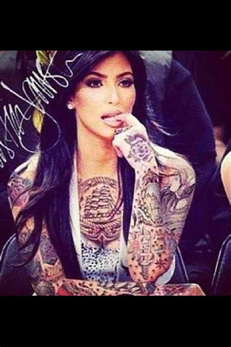 Pin By Andrea Gutierrez On Wcw Kim Kardashian Tattoo Girl Tattoos