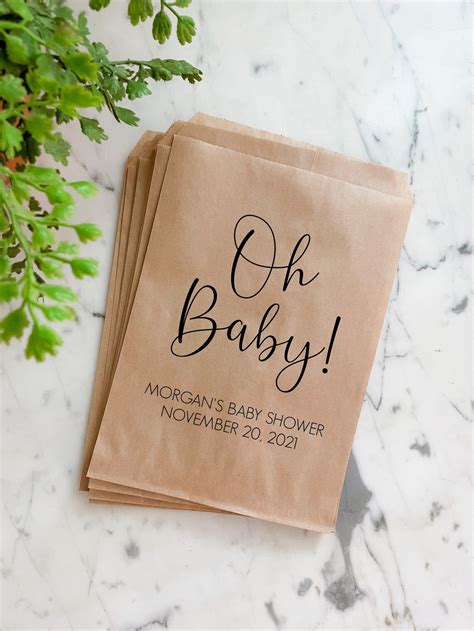 Favor Bags For Baby Shower Baby Shower Favor Treat Bag Etsy
