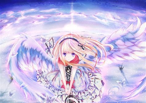 Angel Anime Girl Wallpapers Wallpaper Cave