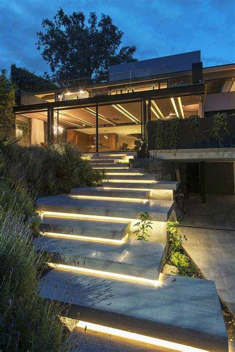 30 Astonishing Step Lighting Ideas For Outdoor Space Architecture