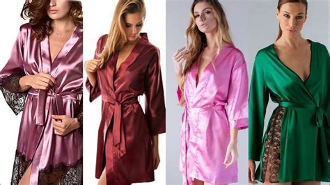 High Quality Silk Satin Short Length Night Dress Youtube