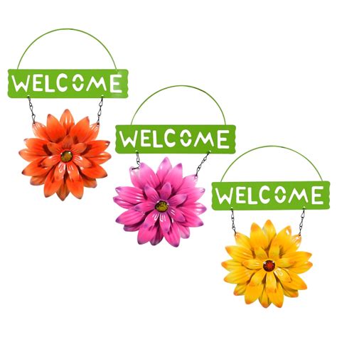 Garden Collection Flower Welcome Signs 11875x8 In In 2021 Welcome