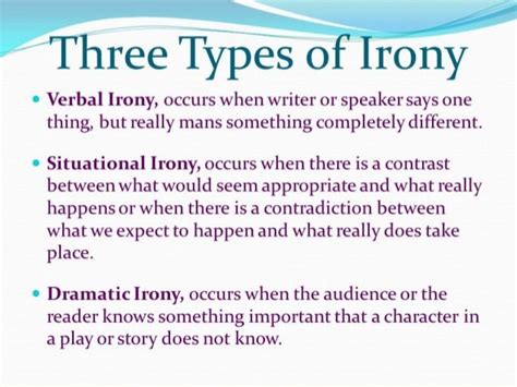 🎉 5 Types Of Irony Irony Examples For Kids 2019 02 09