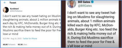 بيل غيتس يدافع عن ذبح المسلمين للأضاحي؟ Factcheck النهار