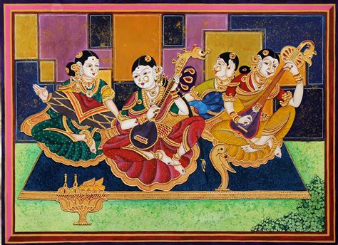 He was famous for his brilliant compositions and his knowledge of the sarode. Buy Painting Carnatic Classical Musicians Artwork No 11379 by Indian Artist Radhika Ulluru