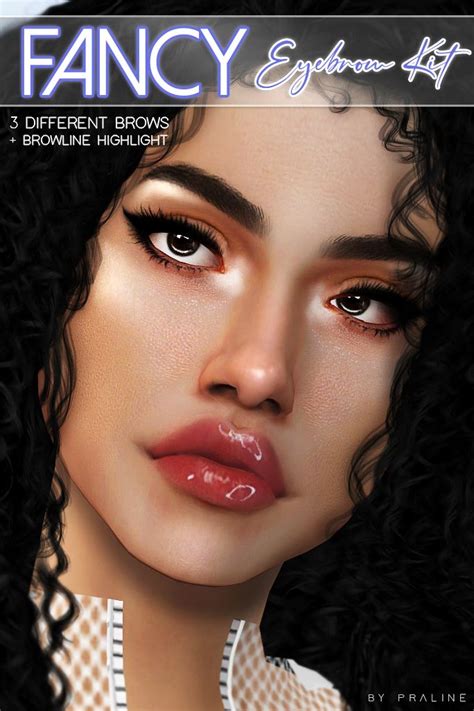 Fancy Eyebrow Kit Pralinesims Sims 4 Cc Makeup Sims 4 Cc Eyes The