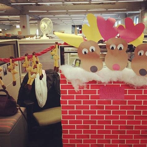 The Reindeer Stable At Our Office North Pole Office Decoratingcube