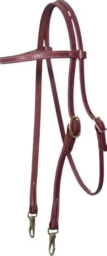 Leather Headstall With Snaps Bridlesheadstallscavessonsreins