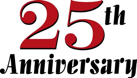 Free 25th Anniversary Cliparts Download Free 25th Anniversary Cliparts