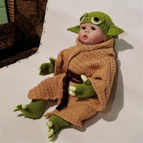 Star Wars Infant Yoda Costume Crochet Pdf Pattern Baby Yoda Etsy